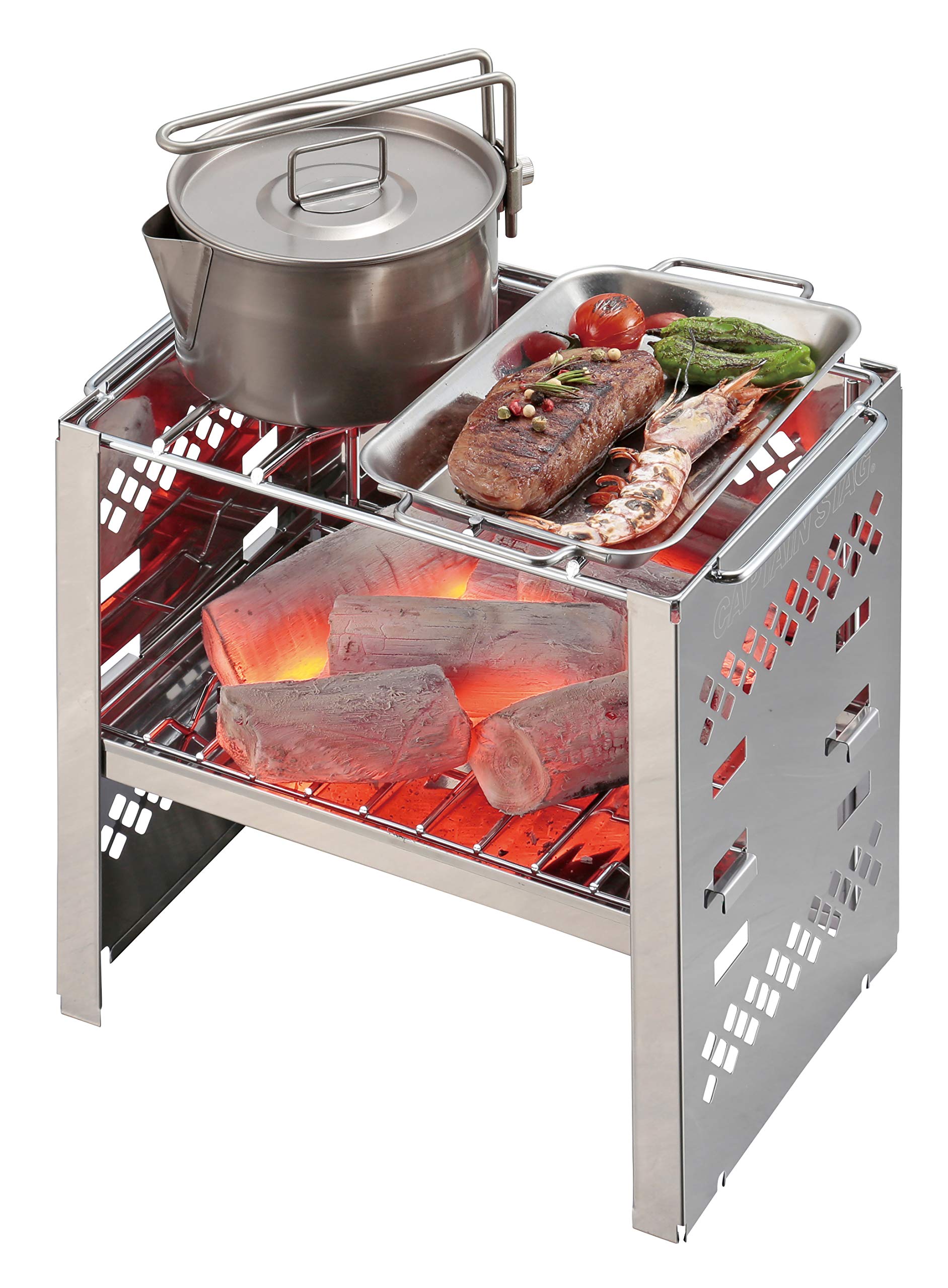 Amazon.com : Captain Stag UG-1568 Steel Plate Grill Plate